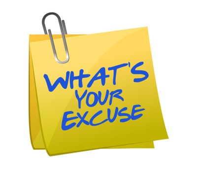 What's your excuse illustration design over white