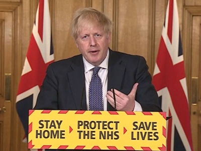 British Prime Minister - Boris Johnson coronavirus announcement