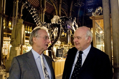 Richard Dawkins and John Lennox before a debate