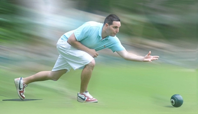 If you change the bias in lawn bowling, the ball curves in the opposite direction and finishes in a different position