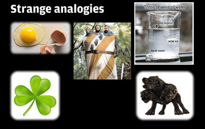 Strange analogies of the Trinity