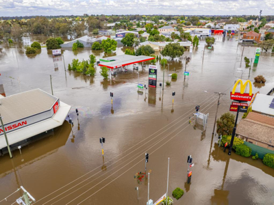 Flood - Forbes, NSW, Australia - November 2022