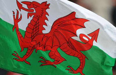 The Welsh flag