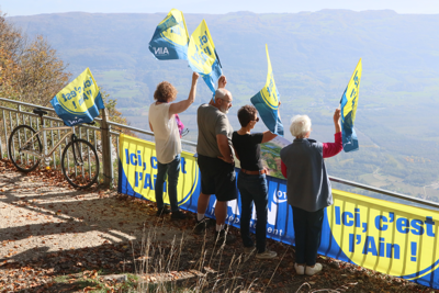 Filming a promotional video on Grand Colombier for the Tour de France