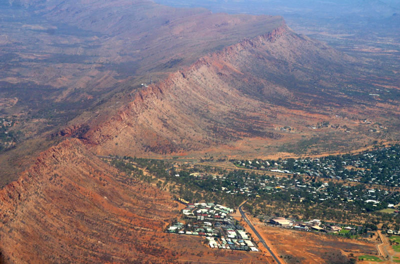 Heavitree Gap is a water gap in the MacDonnell Ranges near Alice Springs, Northern Territory, .Australia