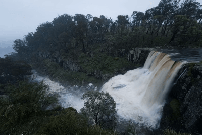 Waterfalls are pumping in New South Wales after several heavy downpours