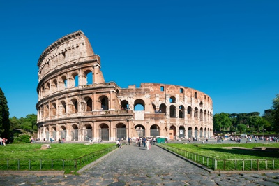 The Colosseum in Rome where some Christians were martyred